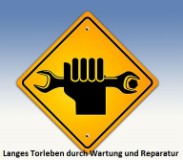 Wartung und Prüfung der Tore